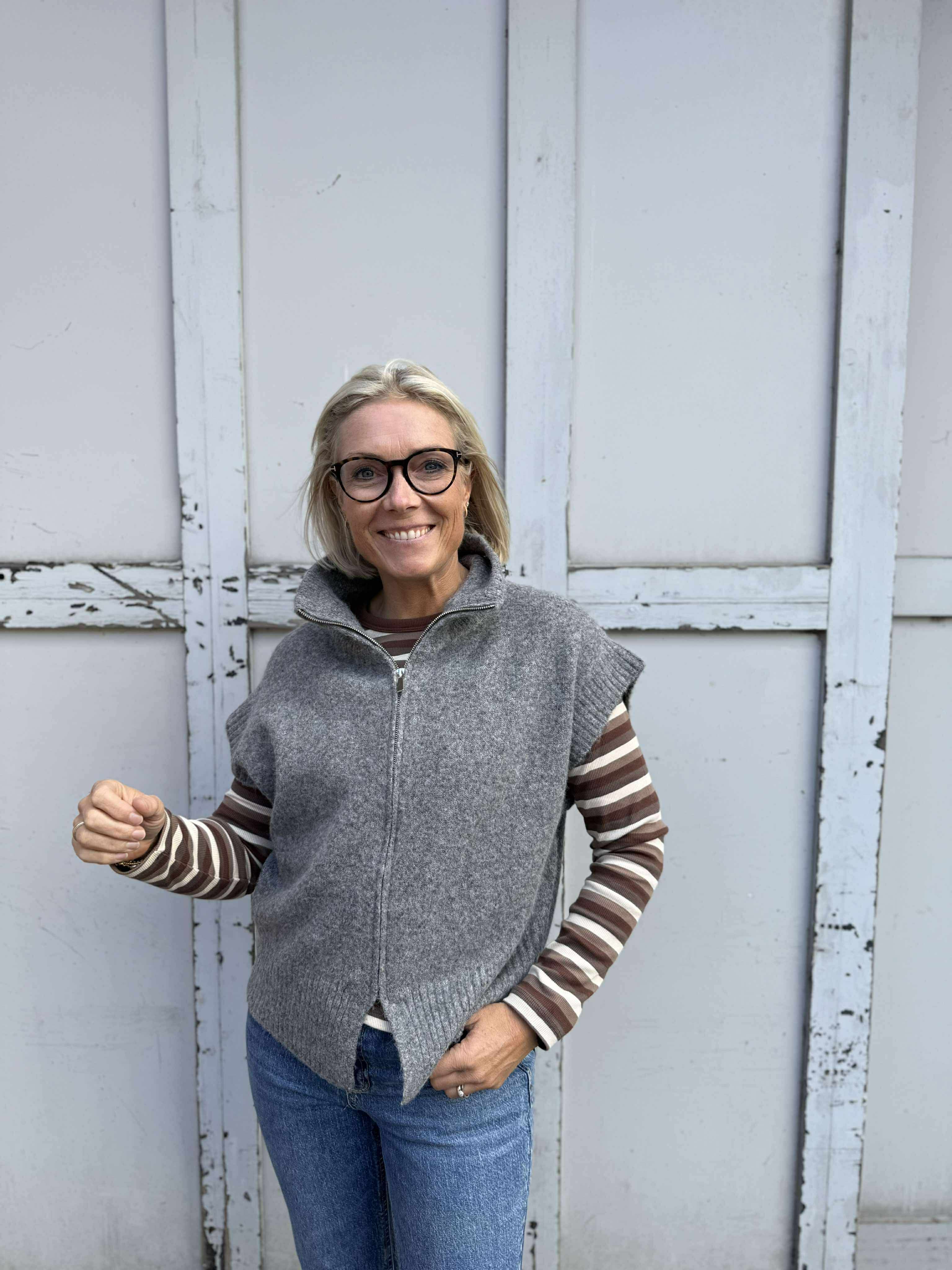 VMBANG Pullover - Medium Grey Melange